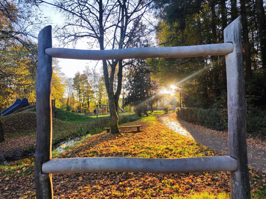 Kurpark Prüm im Herbst/ city park in Prüm autumn